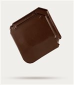 BRAMAC Smaragd taška základní 1/1 - tmavohnědá glazura